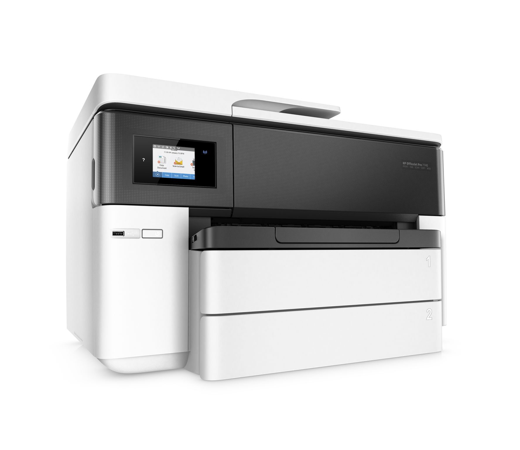 מדפסת הזרקת דיו משולבת HP Officejet Pro 7740